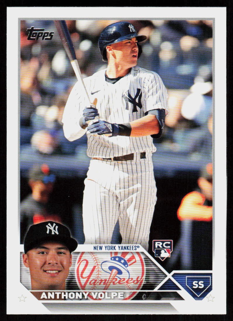 2023 Topps Anthony Volpe #460 BASEBALL CARD New York Yankees RC Variations