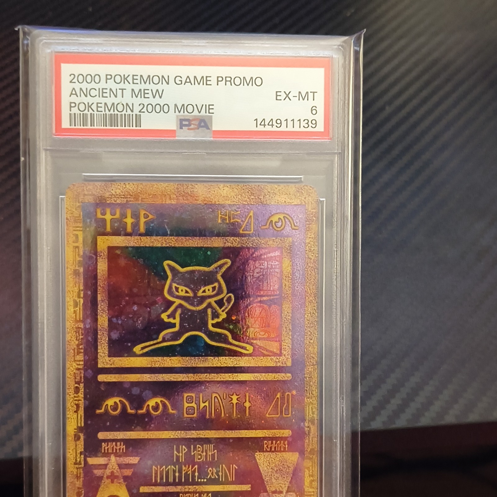 Pokémon 2000 Movie Ancient Mew Promo Holo English PSA 6 Wizards of the Coast