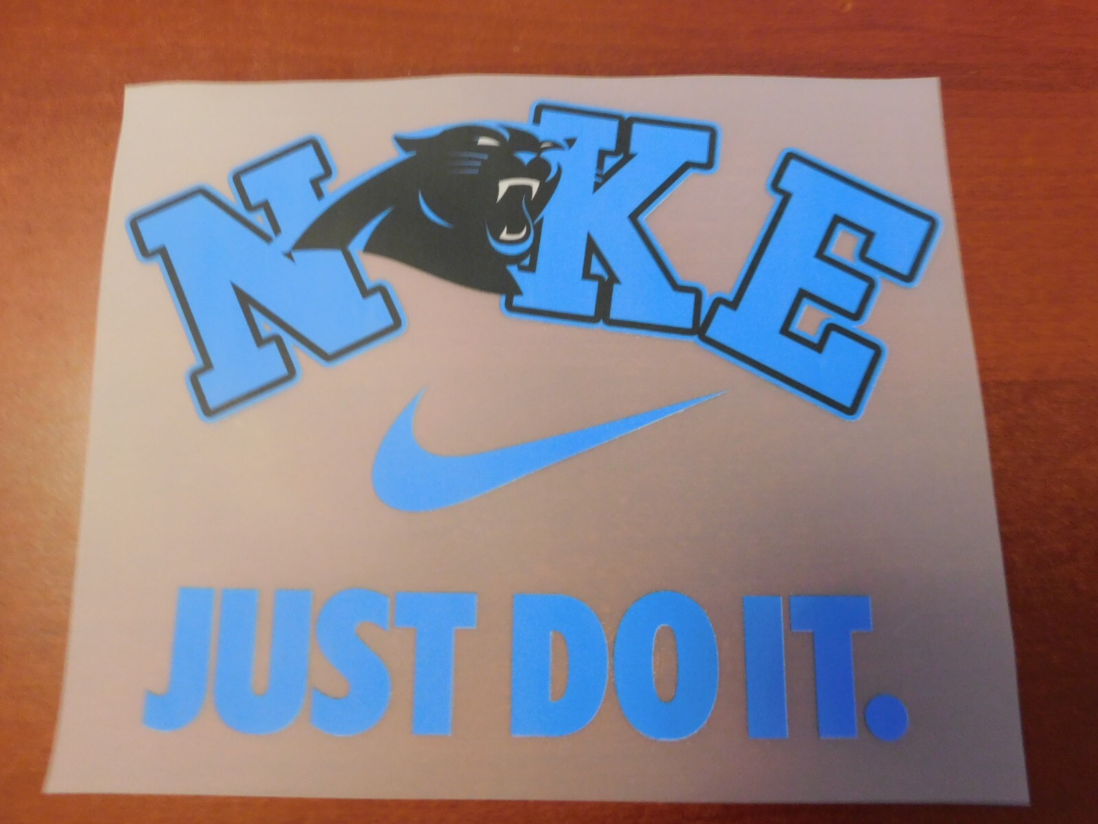 Carolina Panthers 8″ DTF Heat Transfer Iron On FREE Shipping (A4)