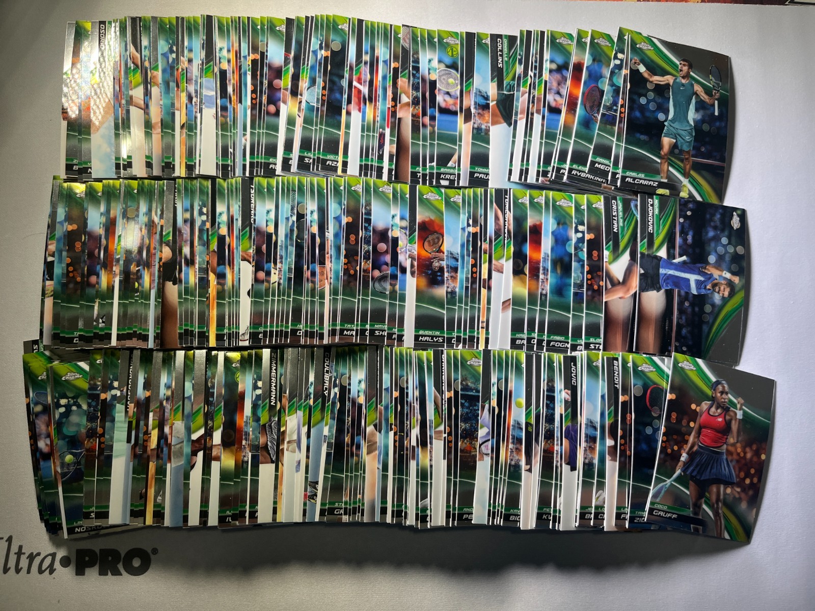 2025 Topps Chrome Tennis Complete Base Set #1-300