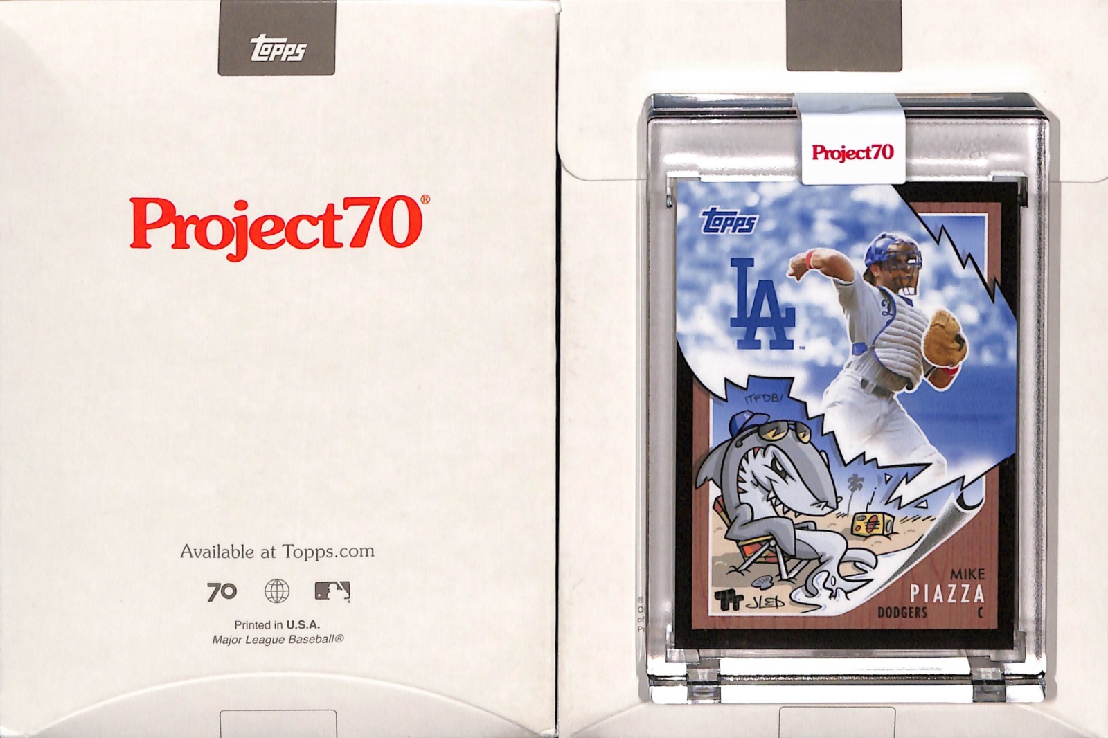 2021 TOPPS PROJECT 70 #142 1962 MIKE PIAZZA – LOS ANGELES DODGERS – TOY TOKYO