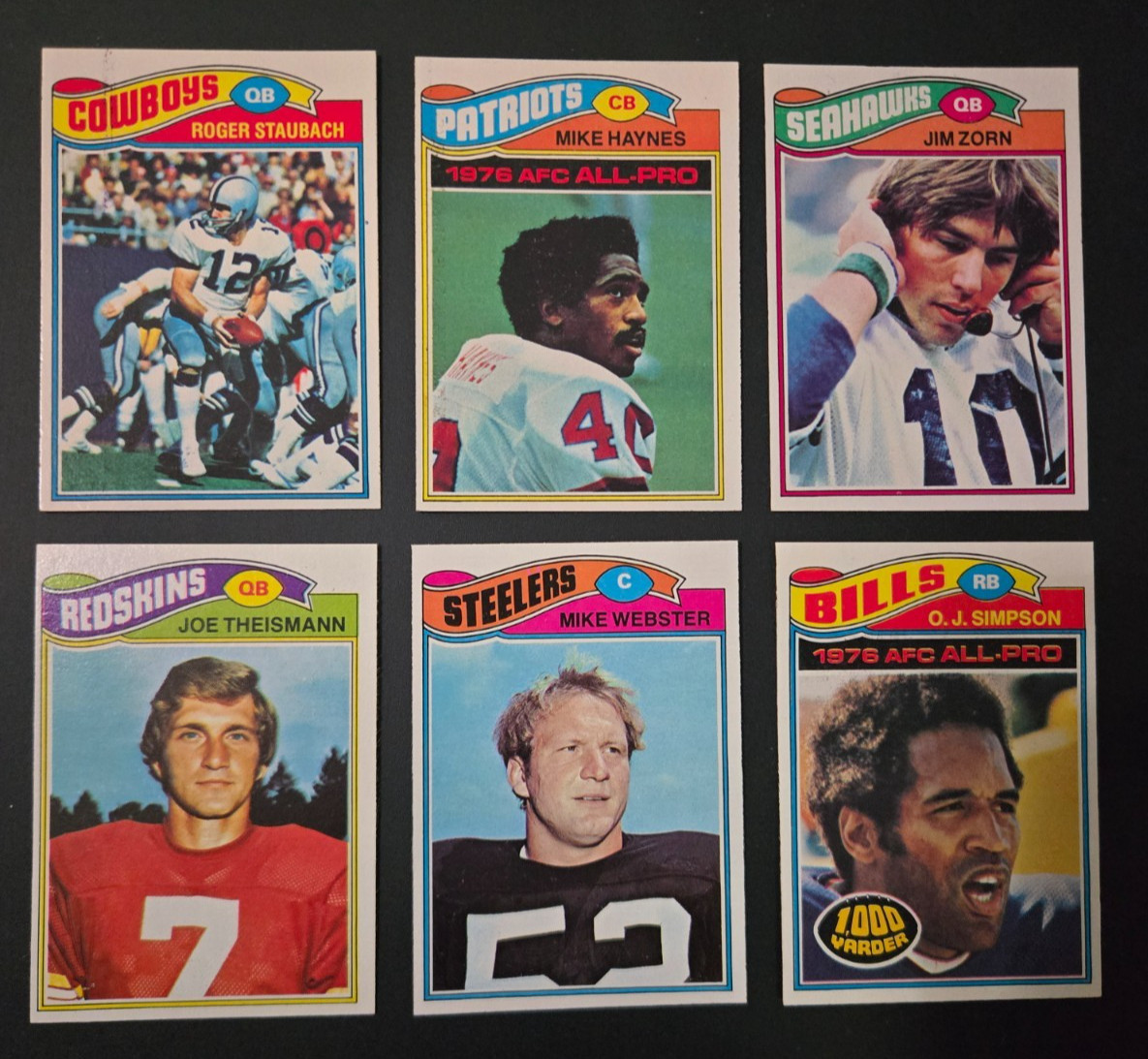 1977 TOPPS FOOTBALL YOU PICK #1 – #200 ****FREE SHIPPING****