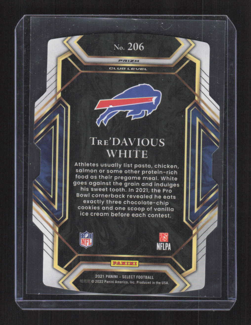 Tre’Davious White 2021 Panini Select Green and Yellow Prizm Die Cut #206