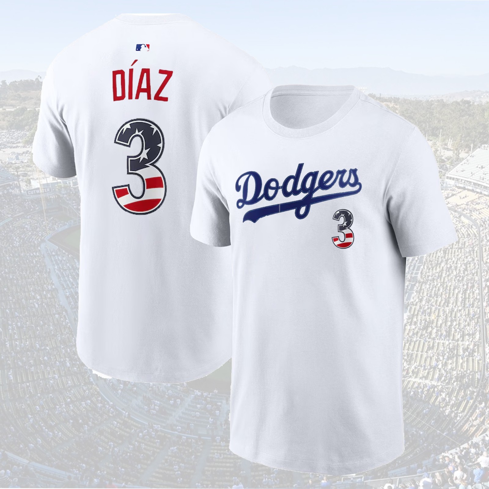 Los Angeles Dodgers USA 250 Fourth of July Name & Numb: Betts, Freeman, Yamamoto