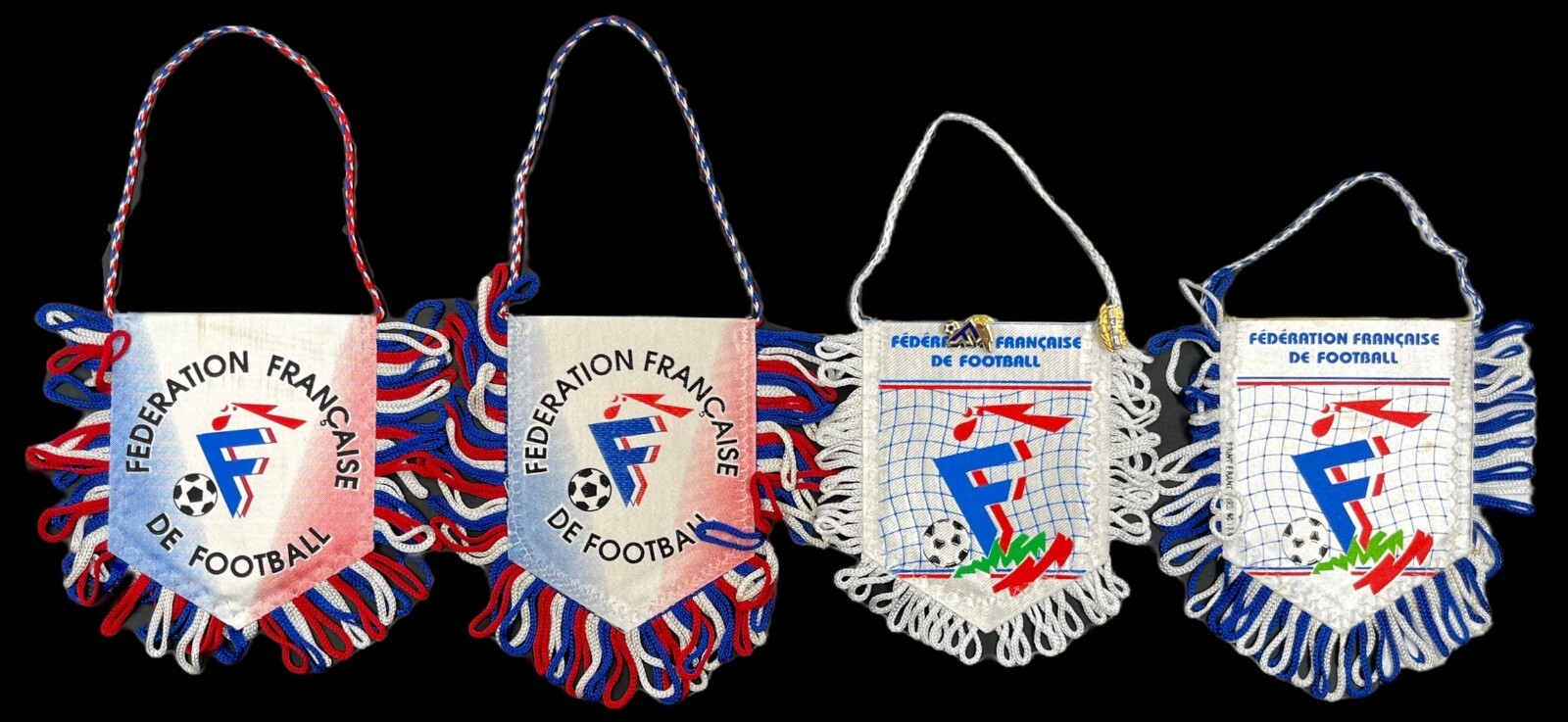 French Football Federation FFF 4 pennants and 2 lapel pin