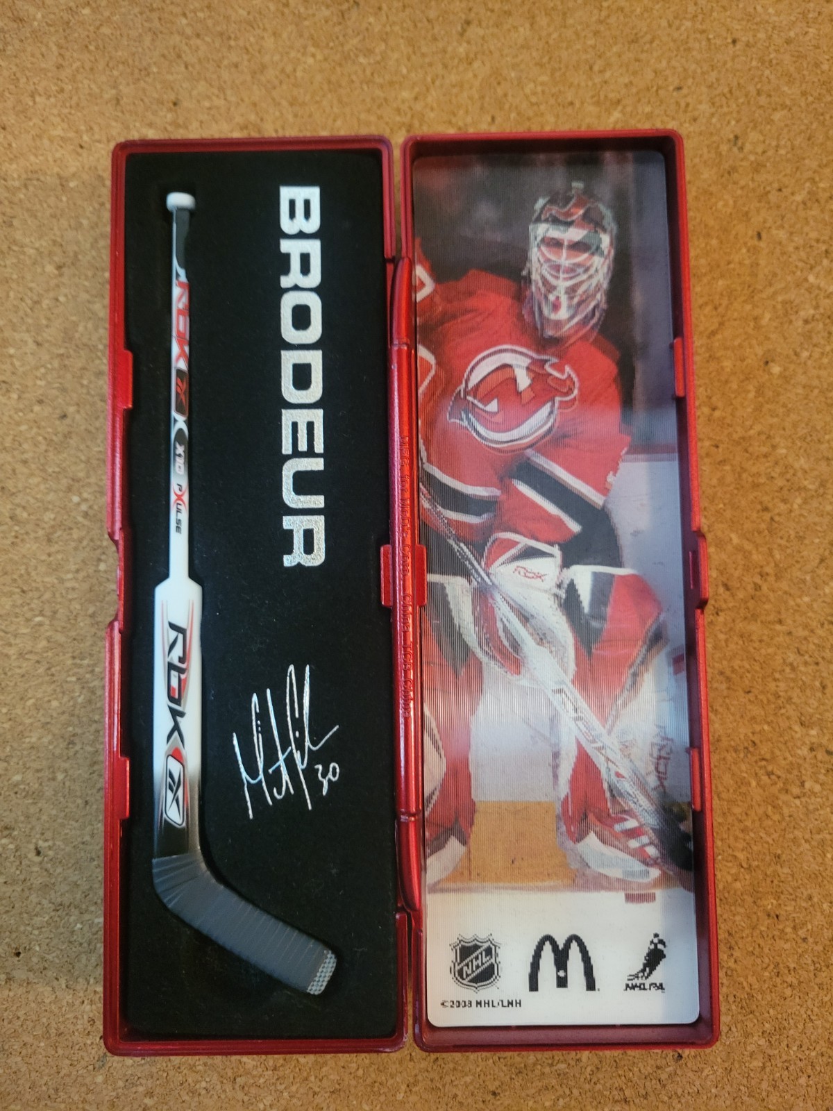 MCDONALDS NHL STAR STICKS GOALIE 2007 2008 SET OF 6 BRODEUR EMERY HUET FLEURY
