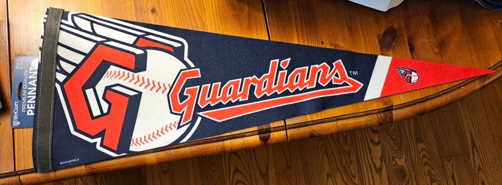 CLEVELAND GUARDIANS ROLL UP FELT PREMIUM PENNANT 12″x30″ NEW WINCRAFT