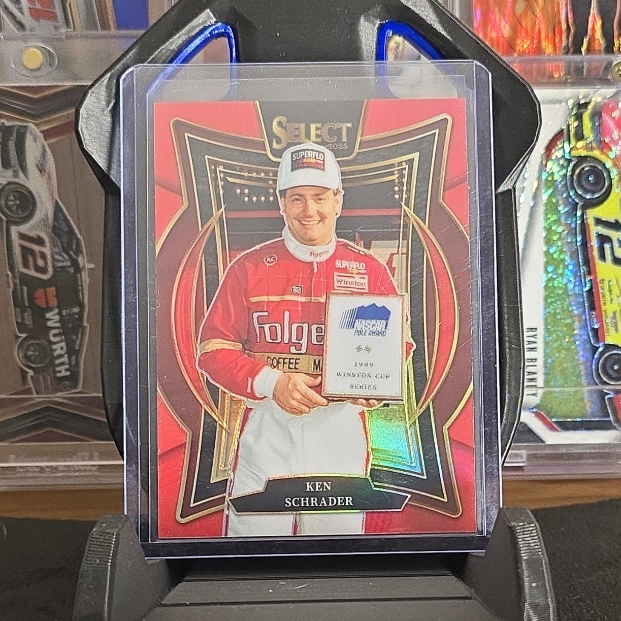 Panini Select Racing Ken Schrader Grandstand Red Prizm 071/125 #29 NASCAR