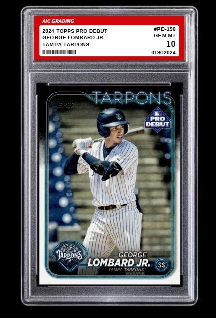 2024 Topps Pro Debut George Lombard Jr. Rookie Card #PD-190 Tampa Graded 10