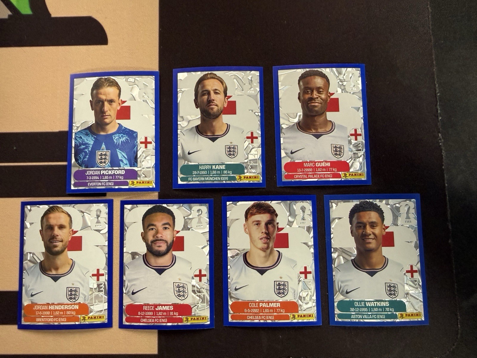 2026 Panini World Cup England Lot Blue Crumple Online Exclusive