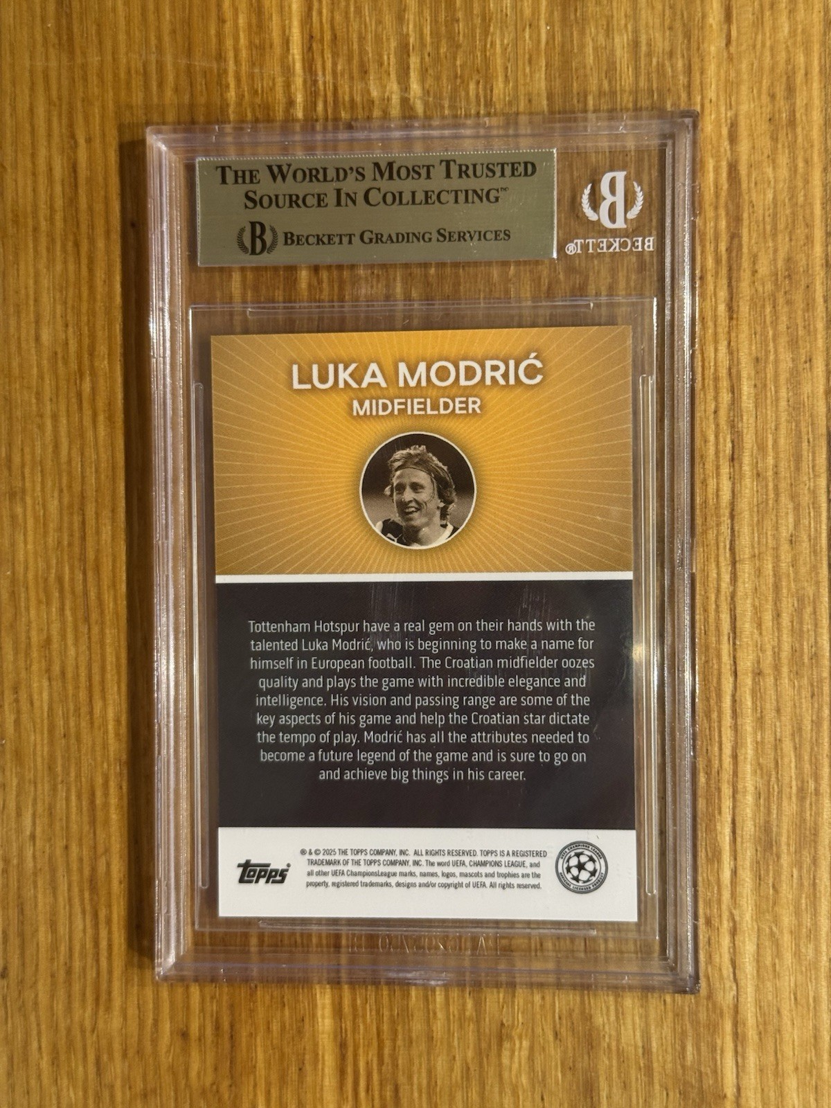 2024-25 Topps UCL Soccer The Lost Rookie Card Luka Modric RC Rookie PSA 10