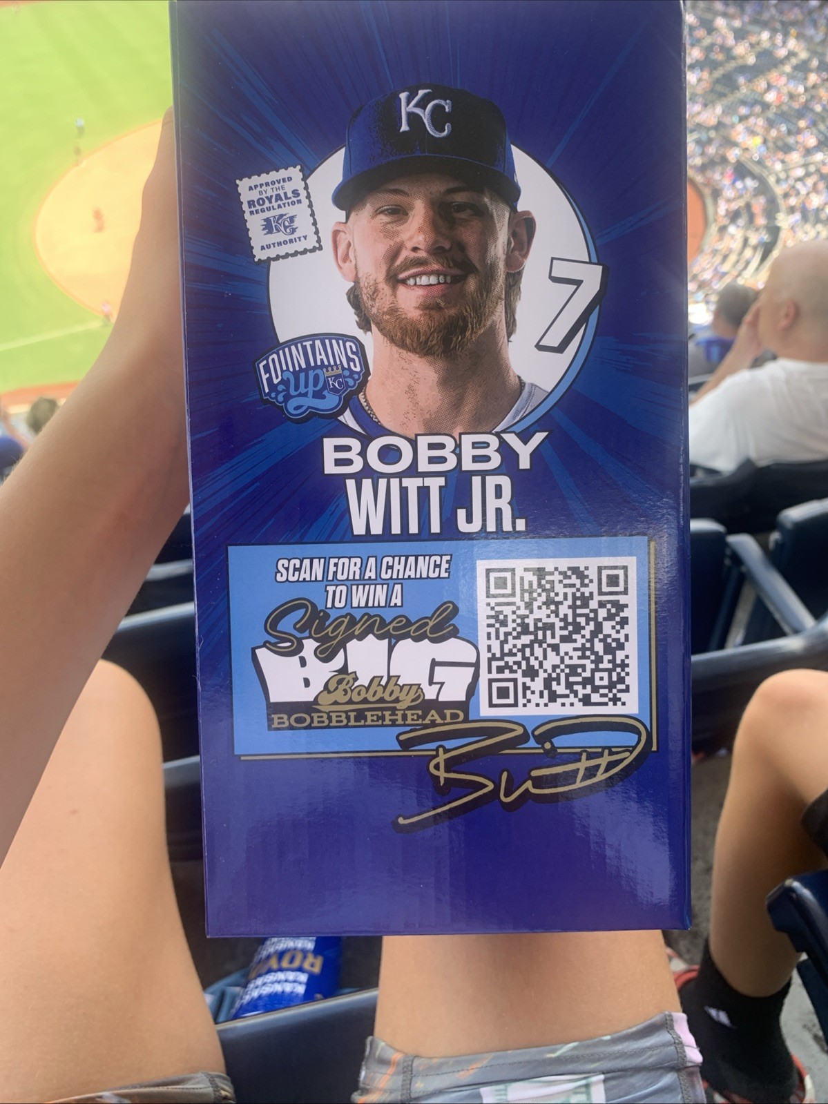 Big Bobby Bobble head Home White Platinum Glove 7/19 🔥⚾️🔥Royals