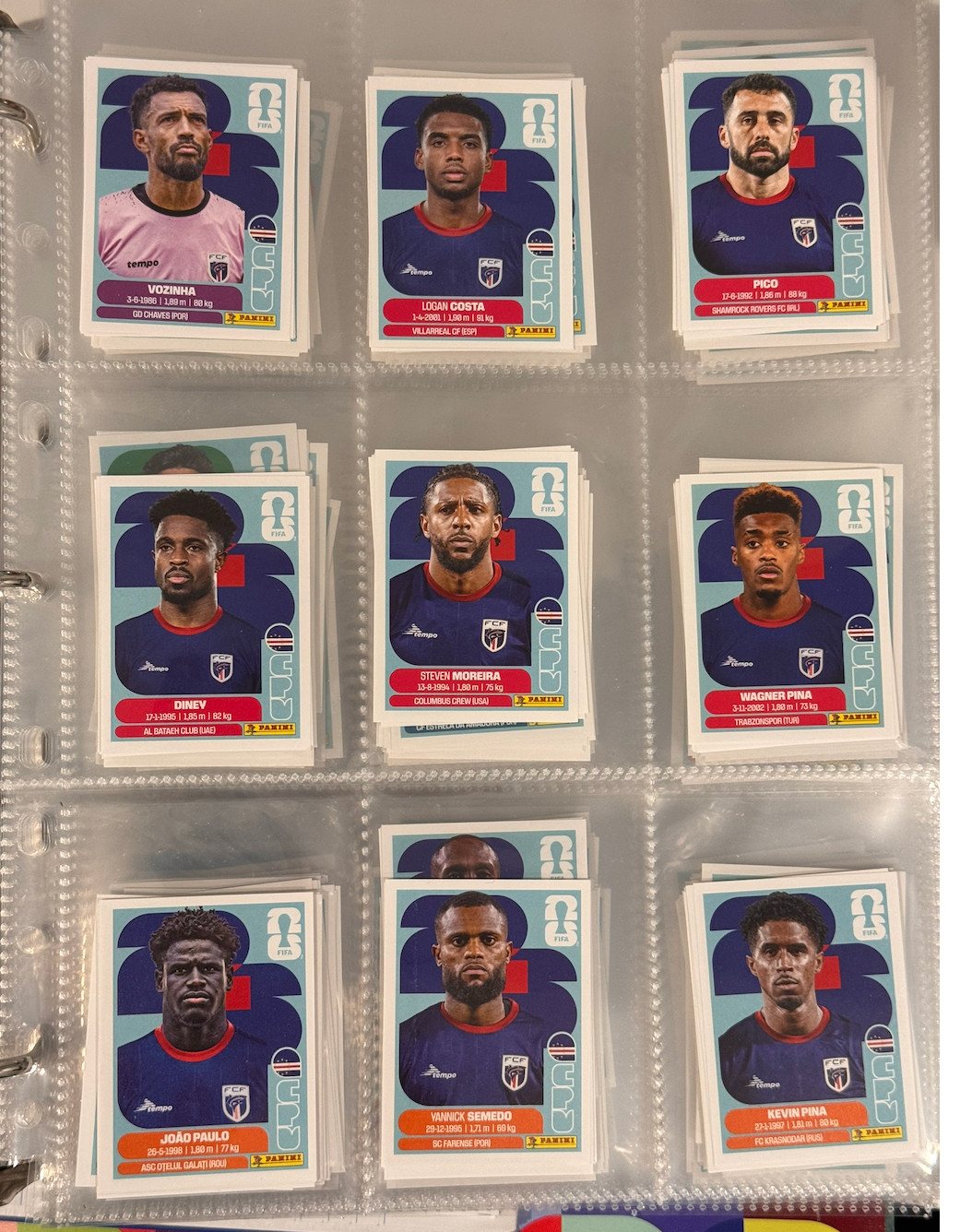 2026 Panini FIFA World Cup Sticker Collection Complete Lot Builder Group G H I