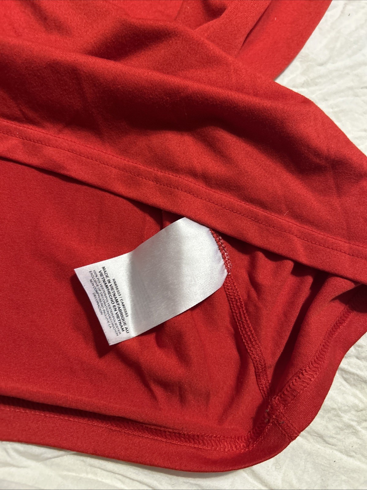 Nike DriFit UGA Georgia Bulldogs Team Issue Red Long Sleeve Shirt Men’s Medium