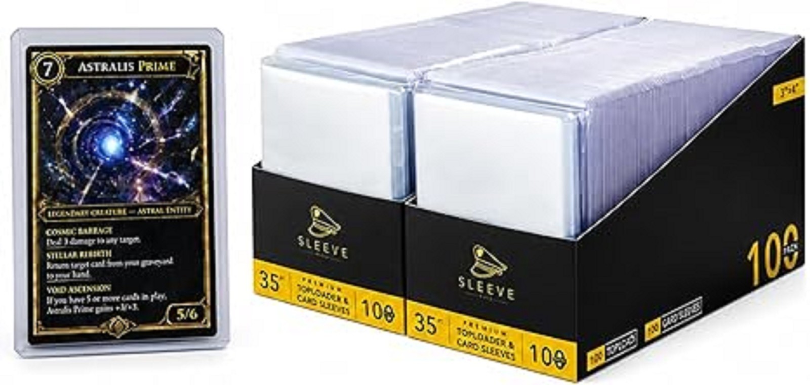 1000 Card Sleeves Top Loaders for Cards,3″X4″ Baseball Card Protectors Toploader