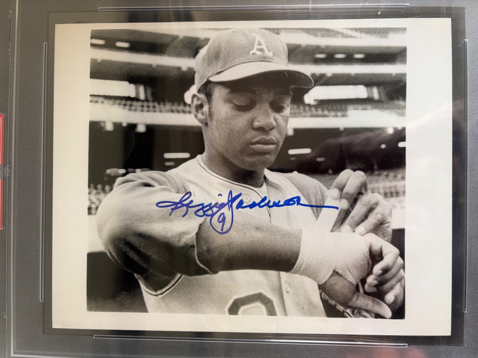 1969 Reggie Jackson PSA/DNA Type I (1) Signed Photo Authentic Auto 9 Rare A’s