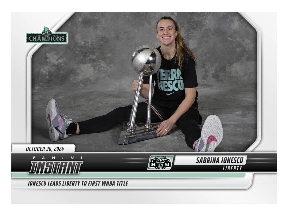 2024 Panini Instant 274 Sabrina Ionescu New York Liberty 1st WNBA Title PR=468