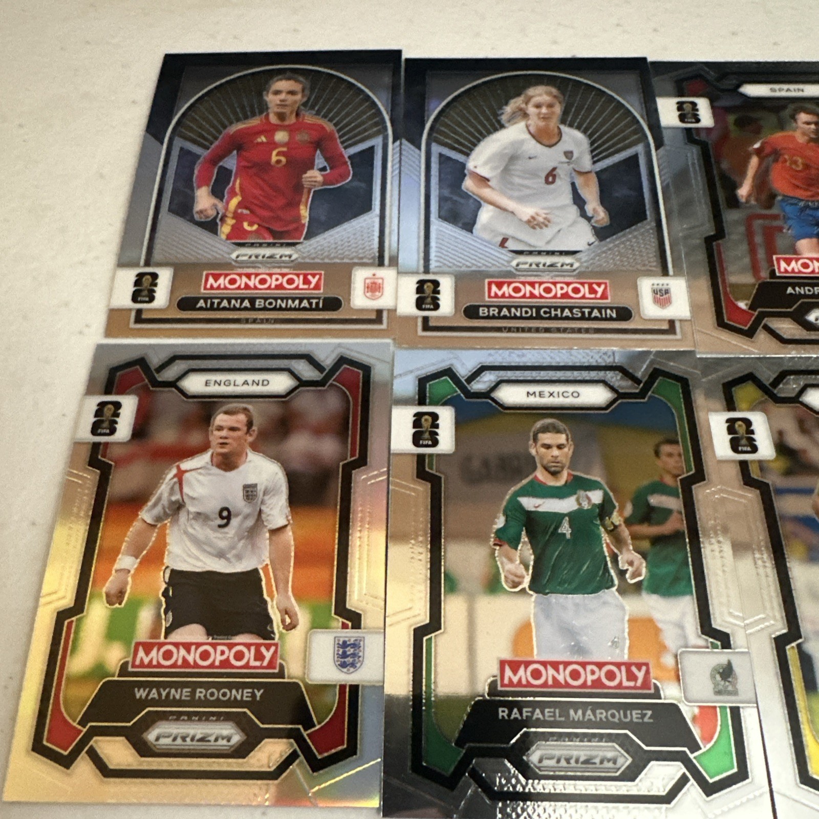 Monopoly Prizm Fifa 2026 Trading Card Lot of 12💥💫