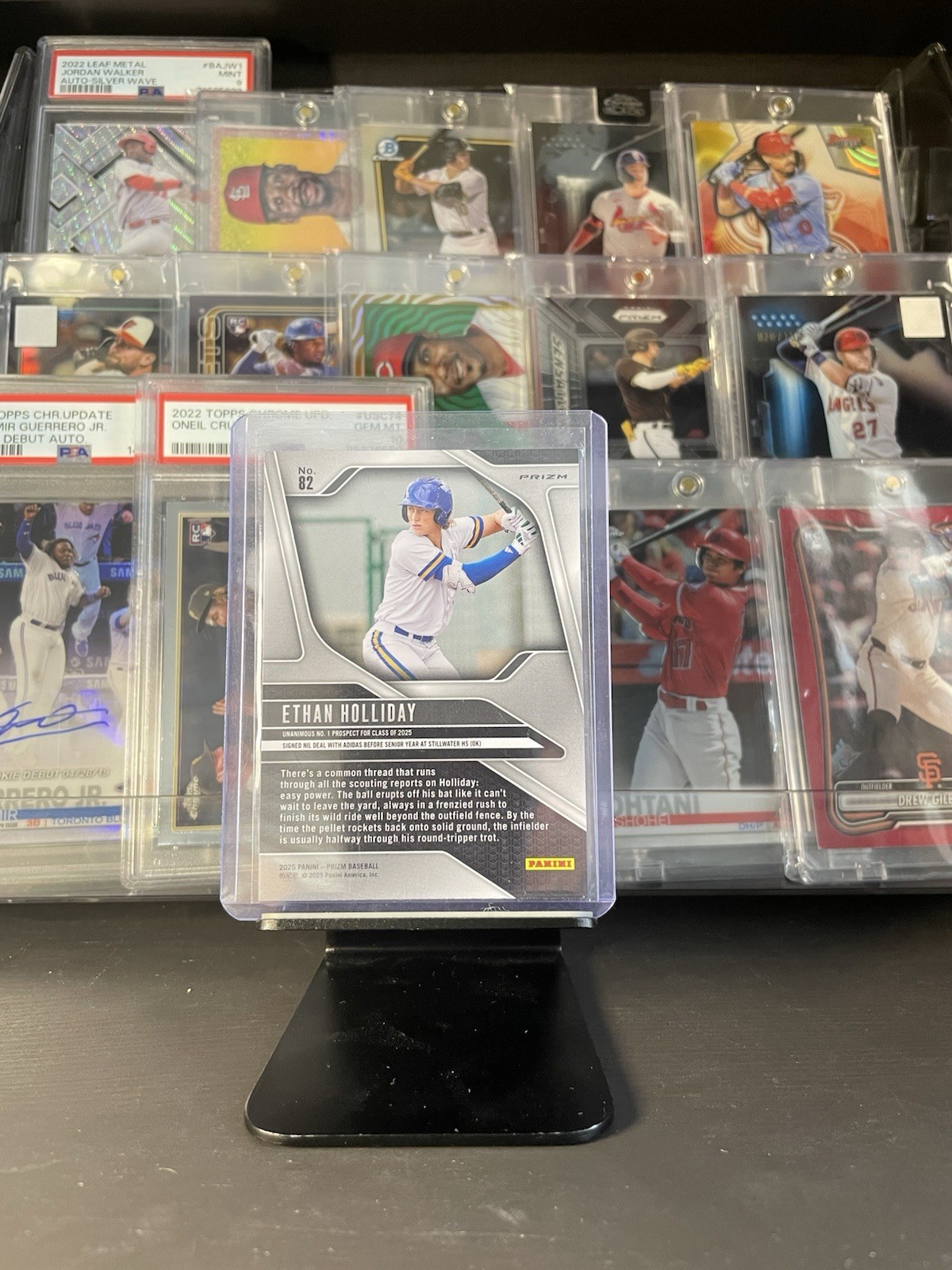 2025 Panini Prizm Baseball Ethan Holliday Blue Ice #82