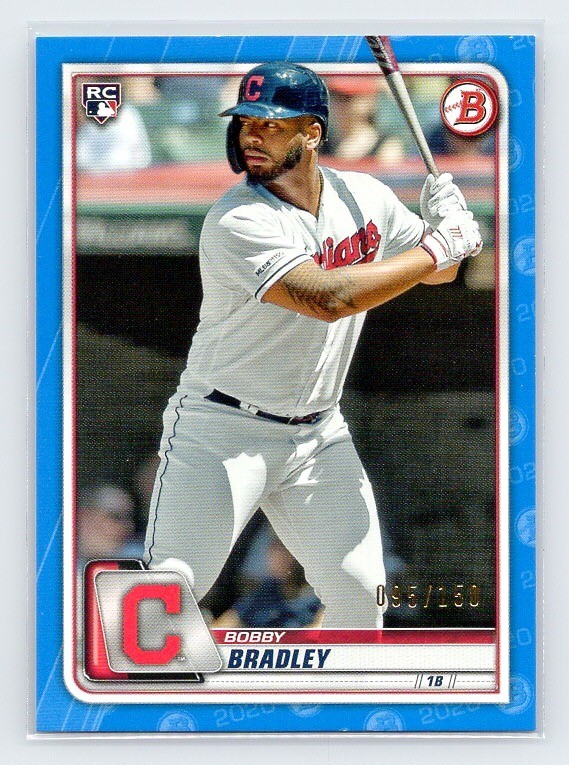 2020 Bowman – Bobby Bradley #20 Blue /150 RC Cleveland Guardians