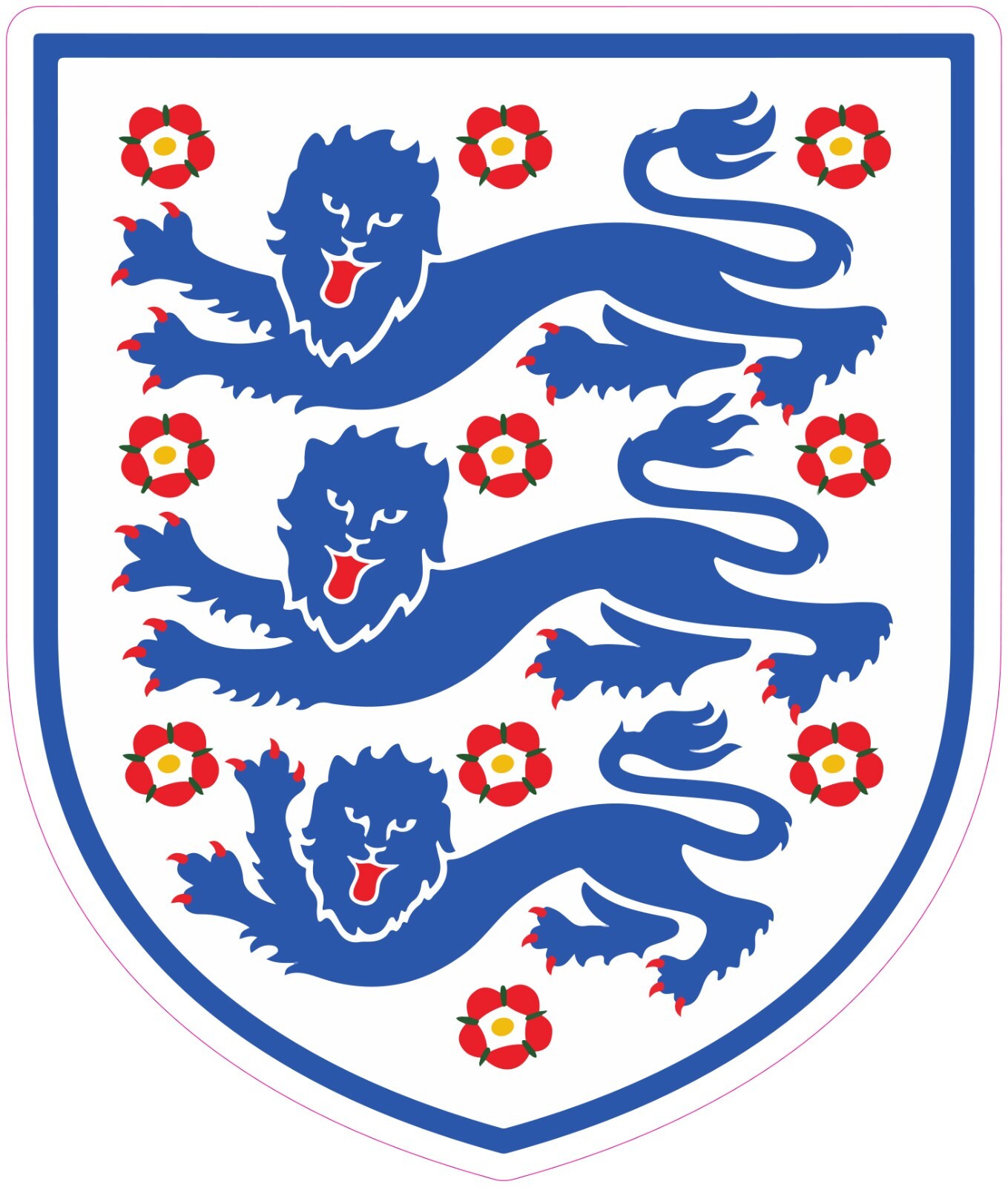 England National Soccer Team Logo HTV Heat Transfer Vinyl Iron On (NOT A PATCH)