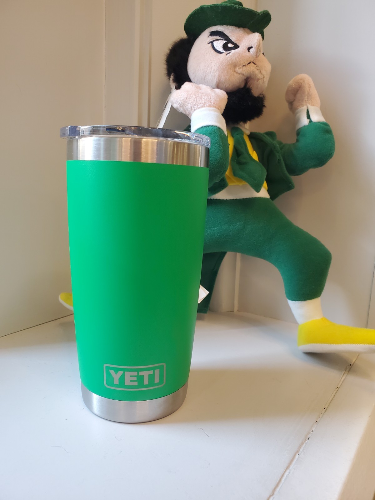 Yeti Notre Dame Irish Emblem Icon 🟢 Exclusive 20 oz Tumbler Canopy Green ~ New