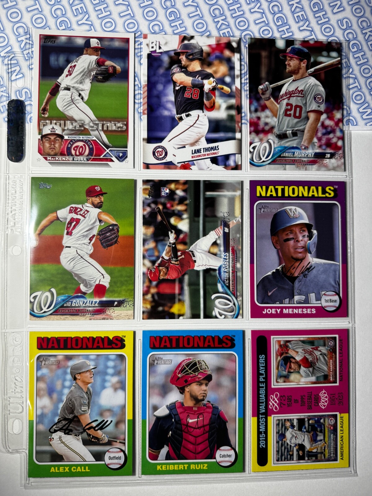🔥 Topps Baseball – Washington Nationals – 9 card lot / Look at my store 4 more!