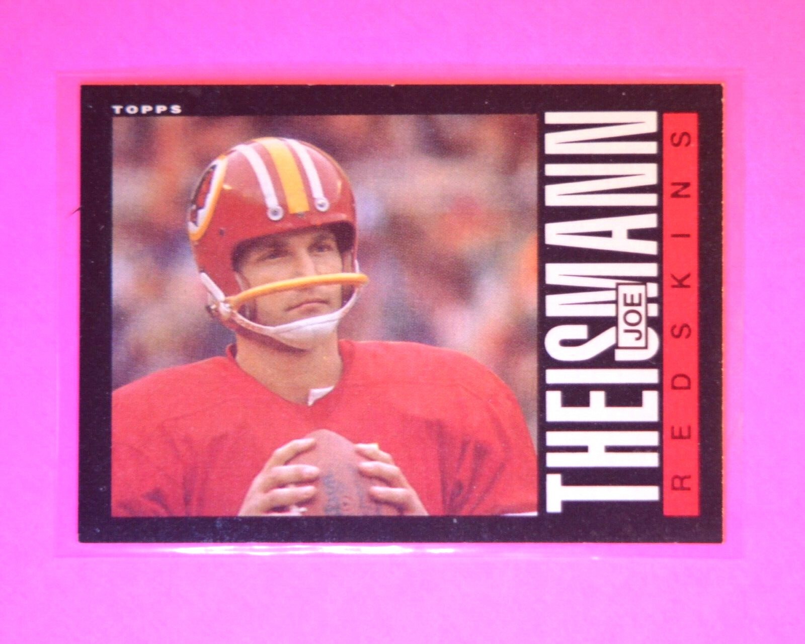 JOE THEISMANN 1985 Topps #190 REDSKINS, Nm-Mt, straight from pack