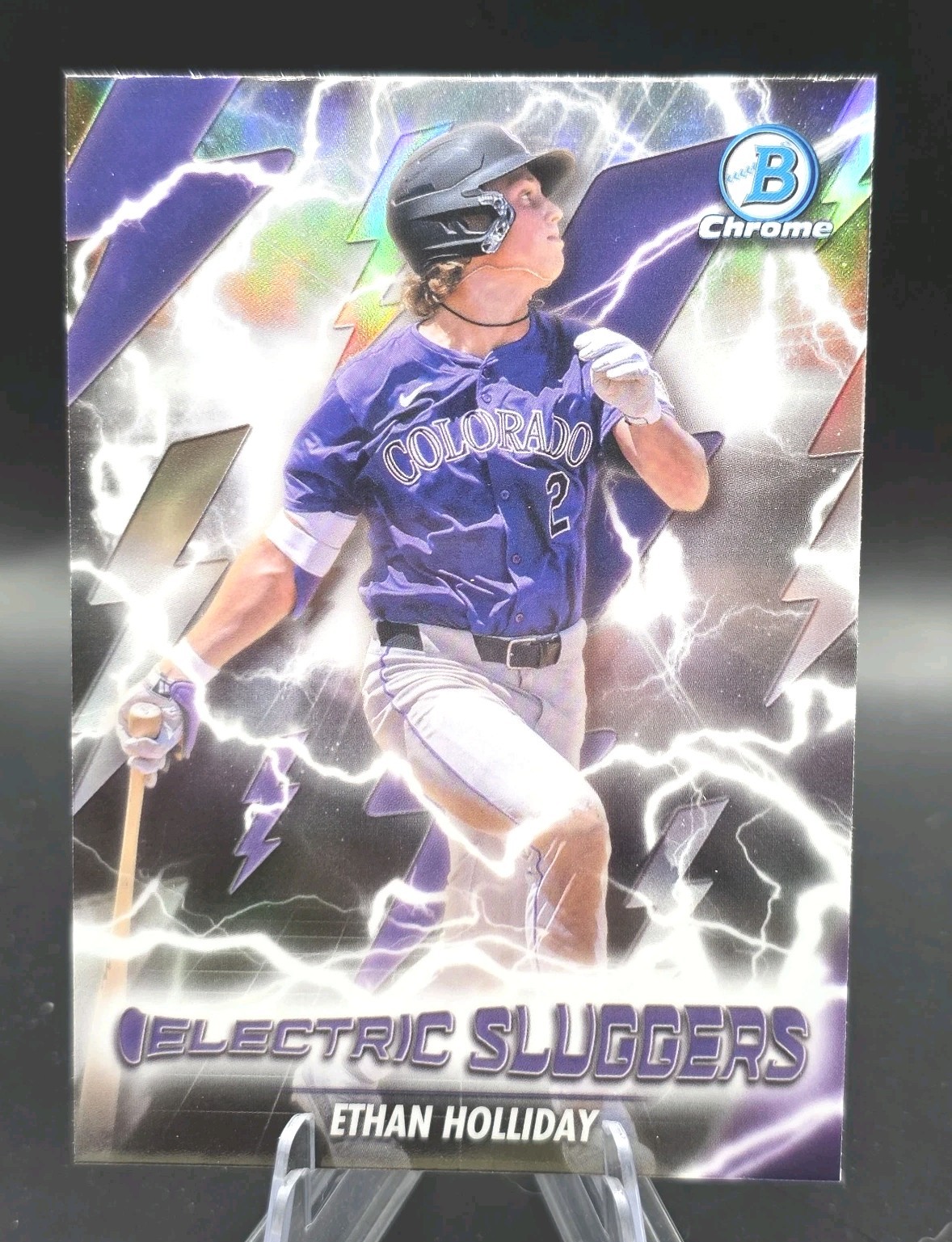 2026 Bowman Chrome Ethan Holliday Electric Sluggers Colorado Rockies #ES-13