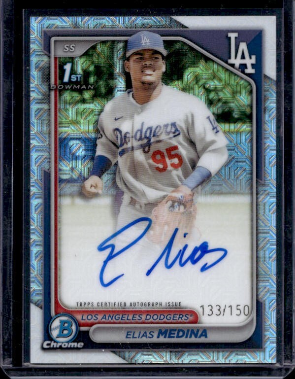 2024 Bowman Chrome – 1st Prospect Elias Medina #CPA-EMA Autograph Mojo /150