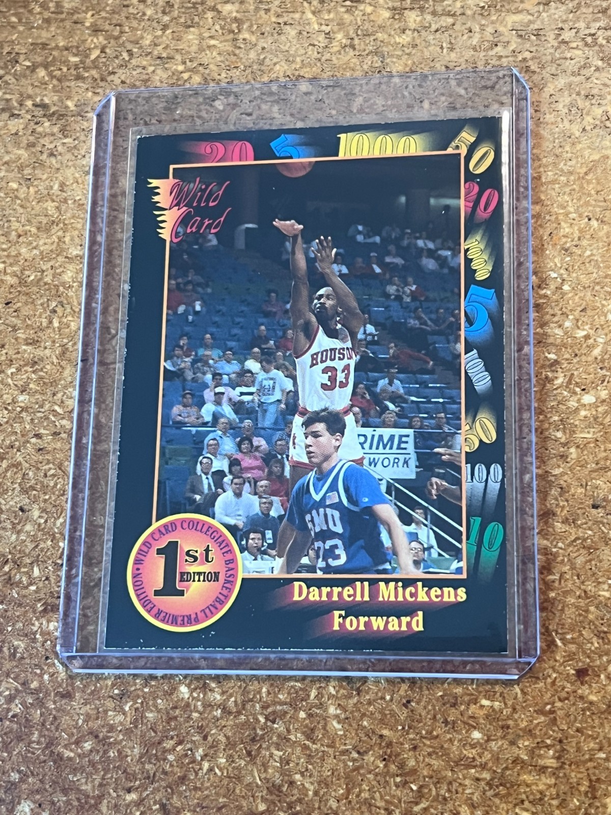 1992 Wild Card Basketball Collegiate 1st Edition # 116 Darrell Mickens