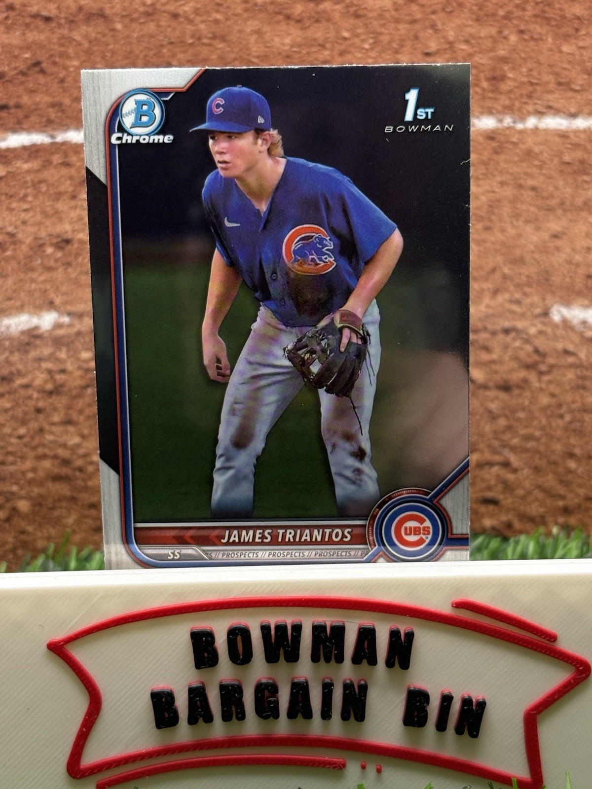2022 Bowman Chrome – Prospects James Triantos #BCP-208 (RC)