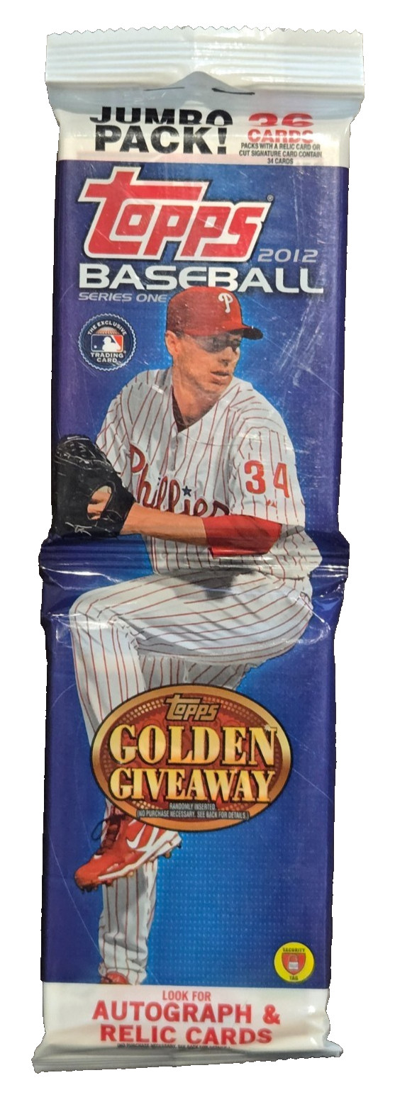 2012 Topps MLB Baseball Series 1 Jumbo Pack 36 Cards Per Pack – SEALED NEW