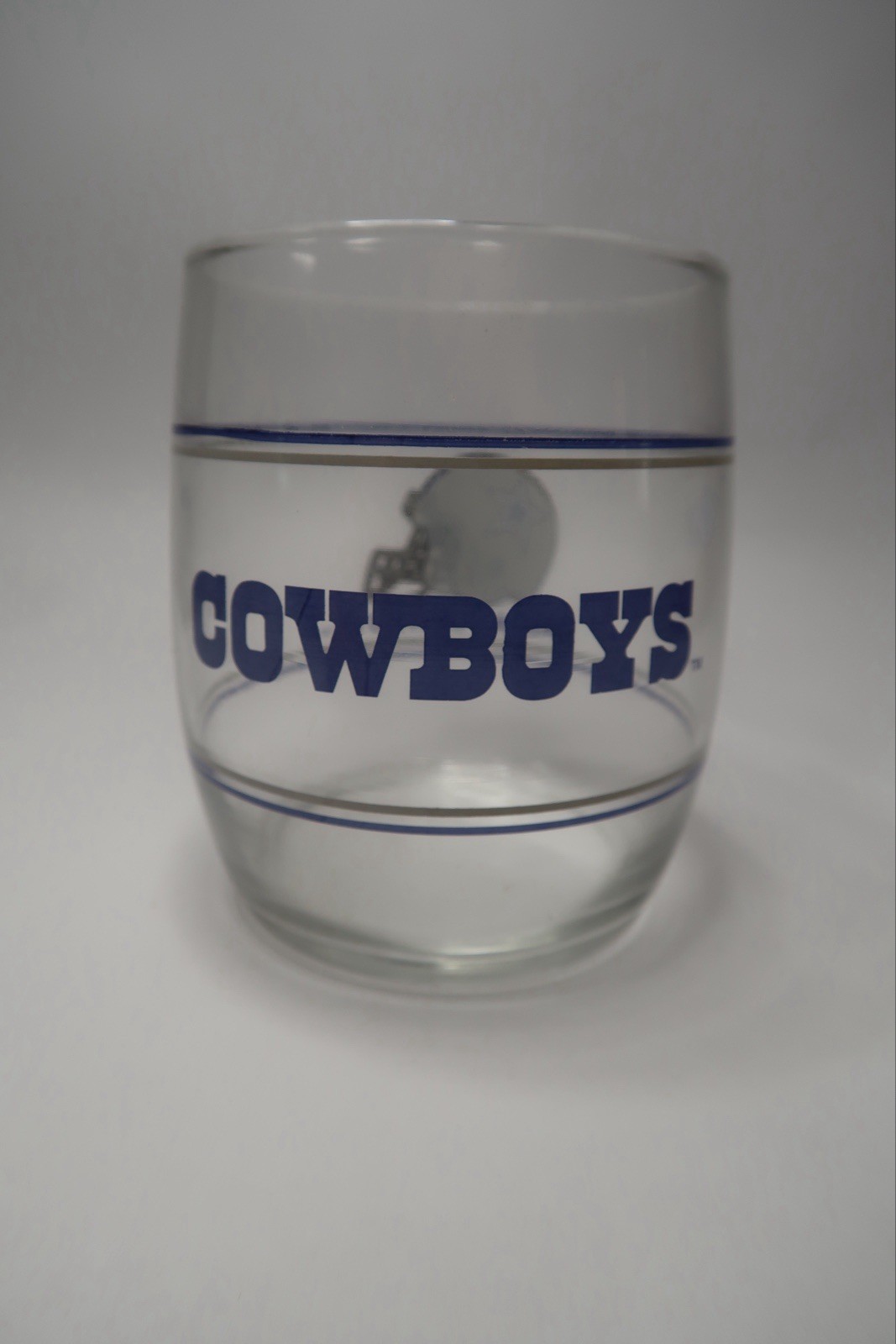 Set of 6 Vintage Dallas Cowboys Glasses Tumblers Whiskey Rocks NFL 12 oz B28
