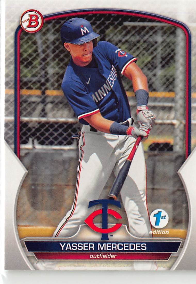 2023 Bowman 1st Edition Yasser Mercedes Minnesota Twins #BPPF-99
