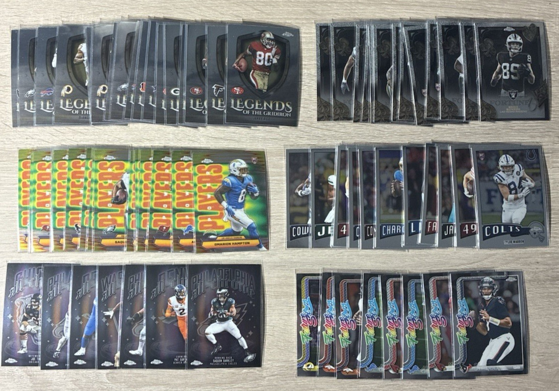 2025 Topps Chrome Football Pick Your Insert QTY SAVE 1975, Future, Legends, etc!
