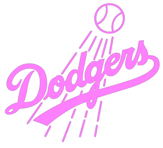 LA Dodgers Vinyl Decal Sticker – You choose color and size