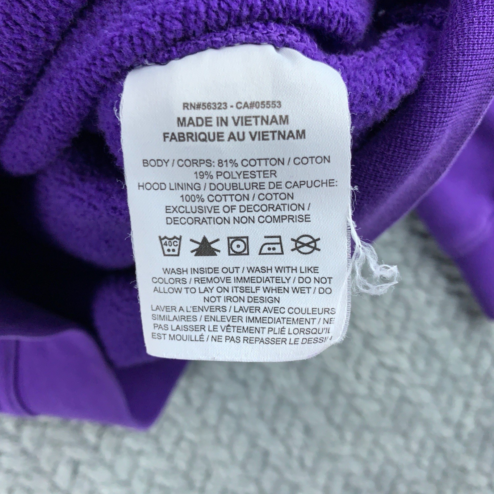 Nike LSU Tigers Hoodie Sweatshirt Size Small Purple Pullover Swoosh CT1778-547