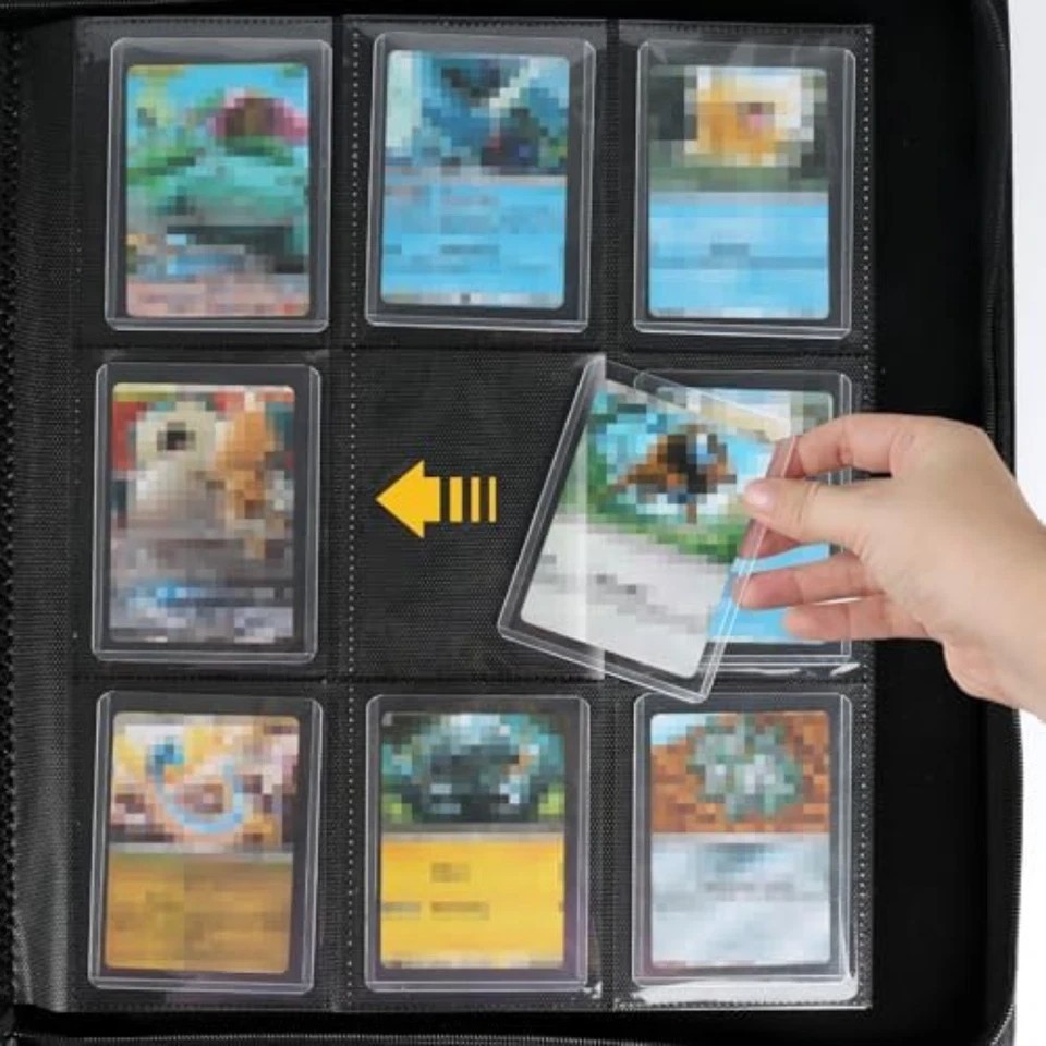Toploader Binder Holds 288 Toploaders 9 Pocket Top Loader Binders with Sleeves
