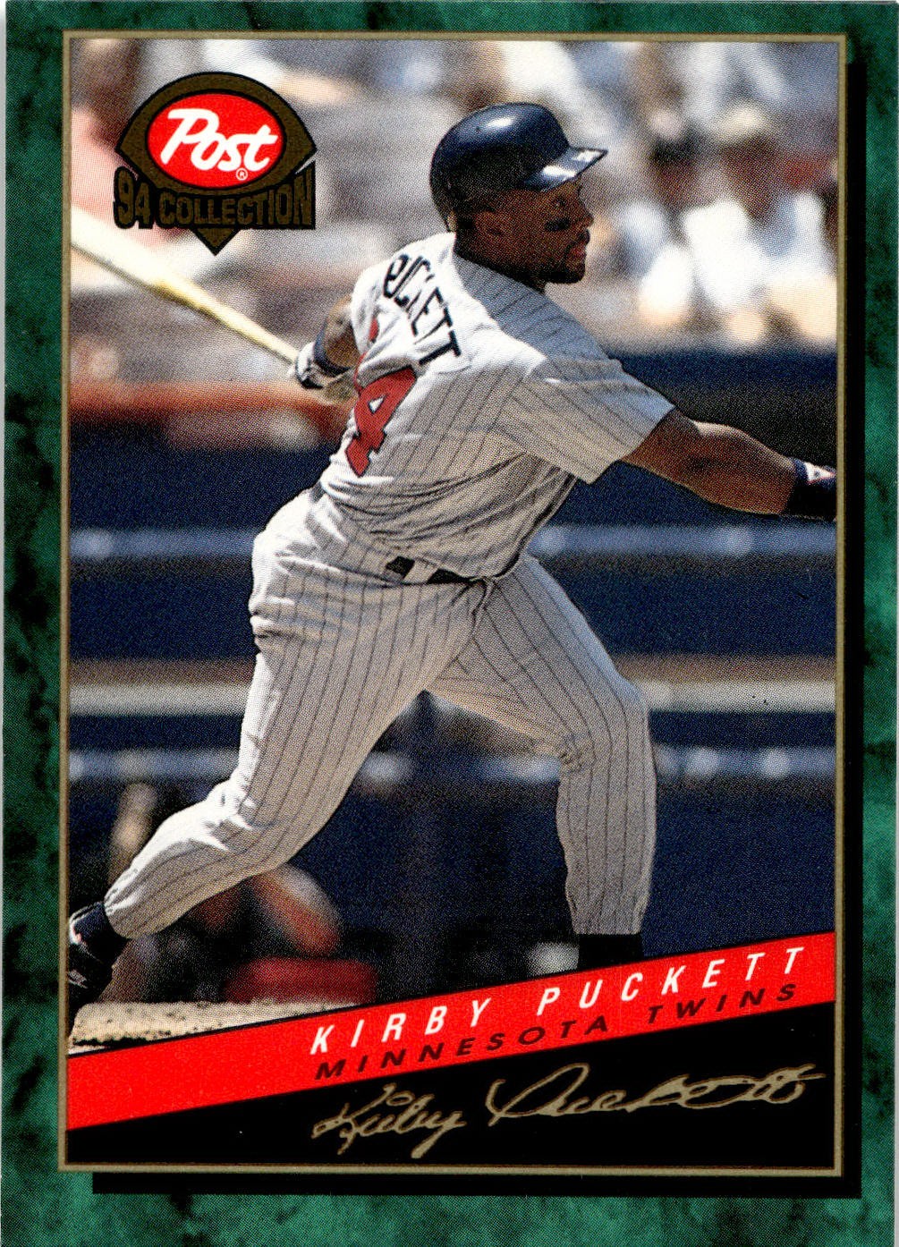 1994 Post Cereal #4 Kirby Puckett TWINS HOFer