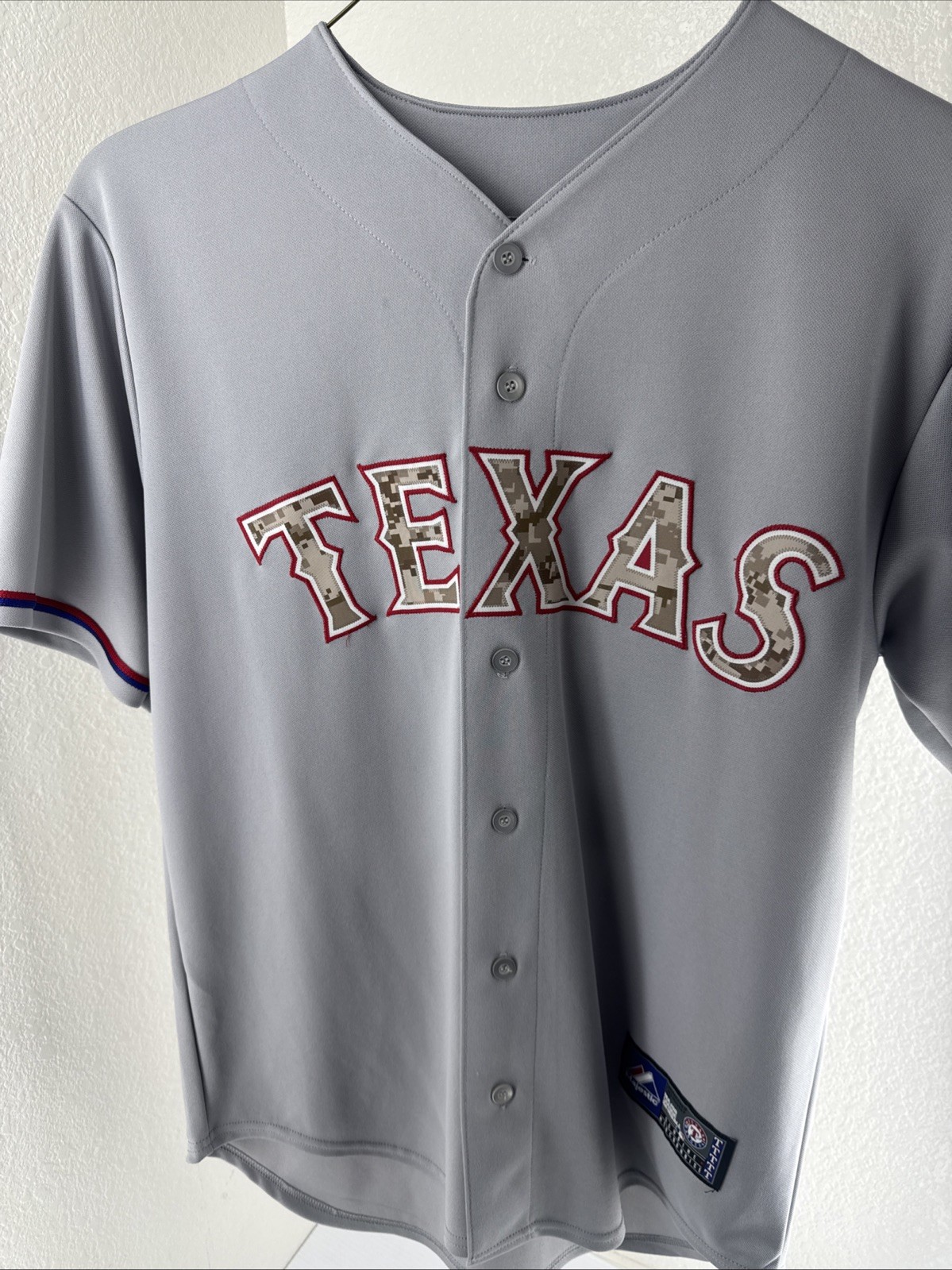 Majestic MLB Texas Rangers Genuine Digital Camo Prince #84 Game Day jersey