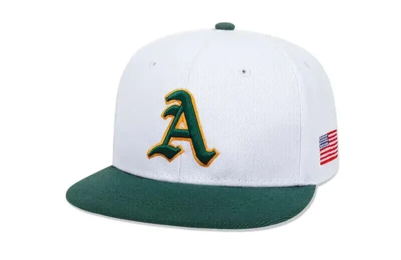 Oakland Athletics A’s Hat. Embroidered, AWESOME, Snap Back, Wide Flat Bill. NEW!