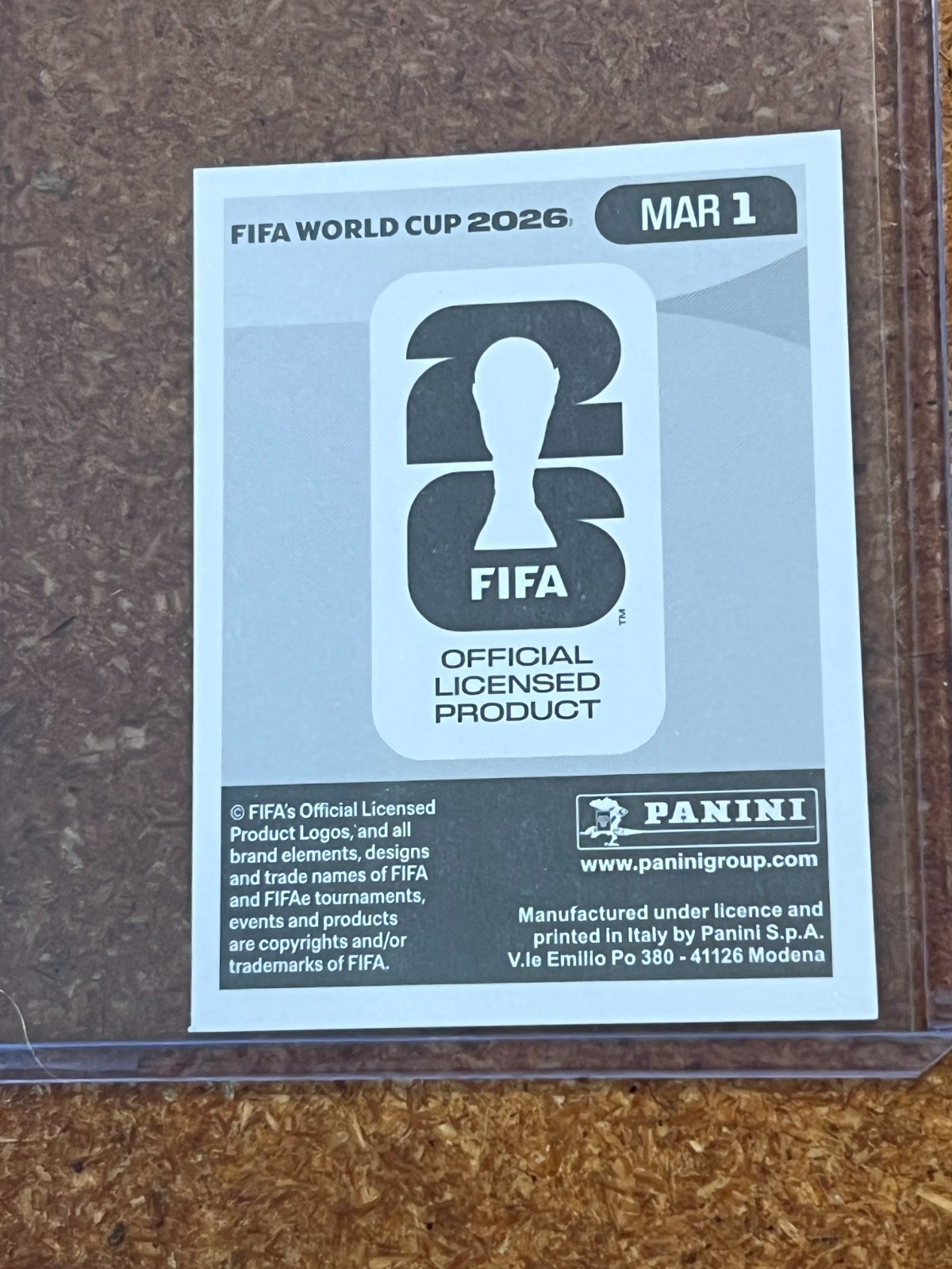 2026 Panini FIFA World Cup Soccer Sticker US Edition # MAR 1 Morocco Foil