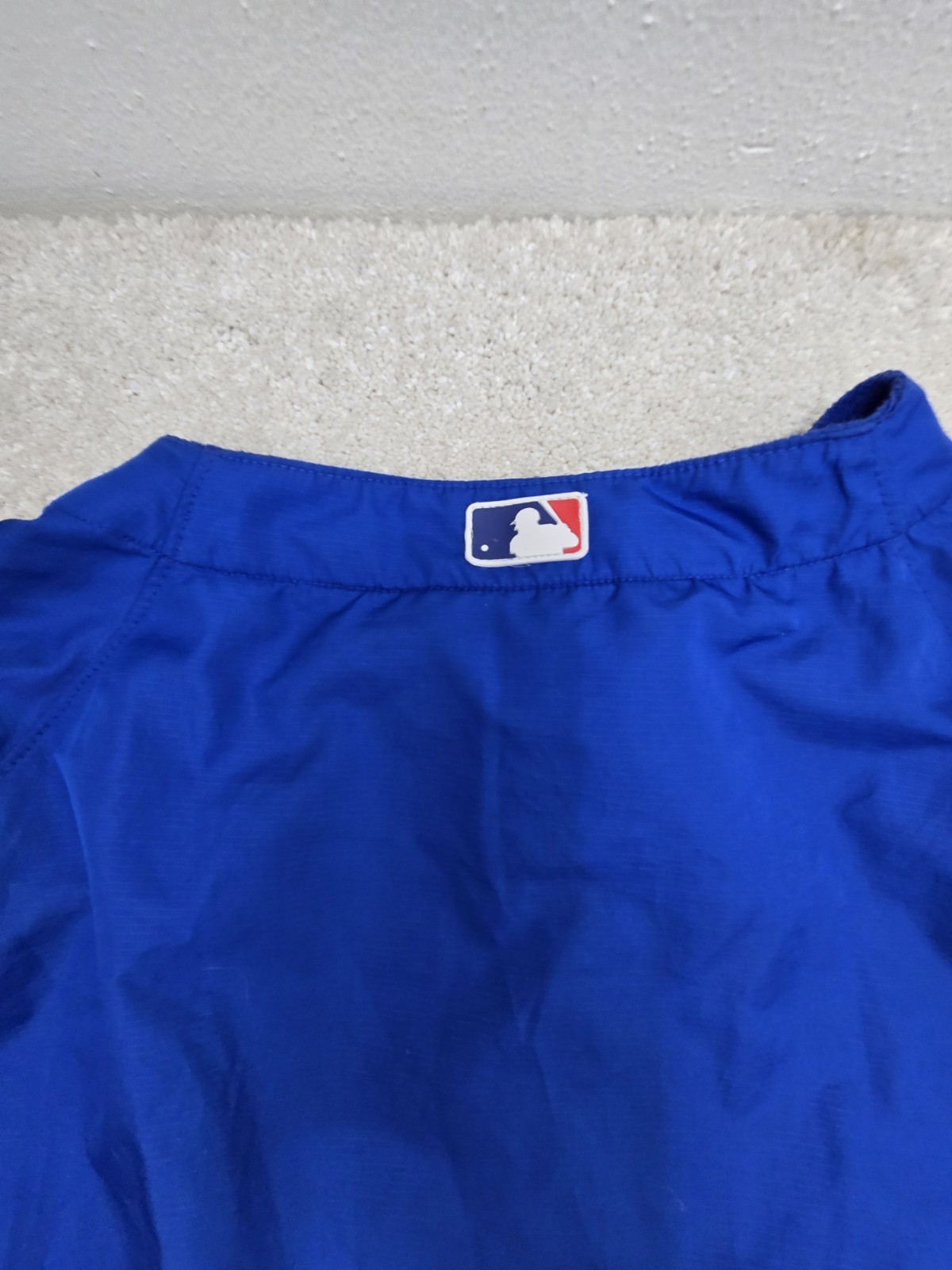 majestic chicago cubs windbreaker 5 XL 1/4 zip Pullover blue water repellent