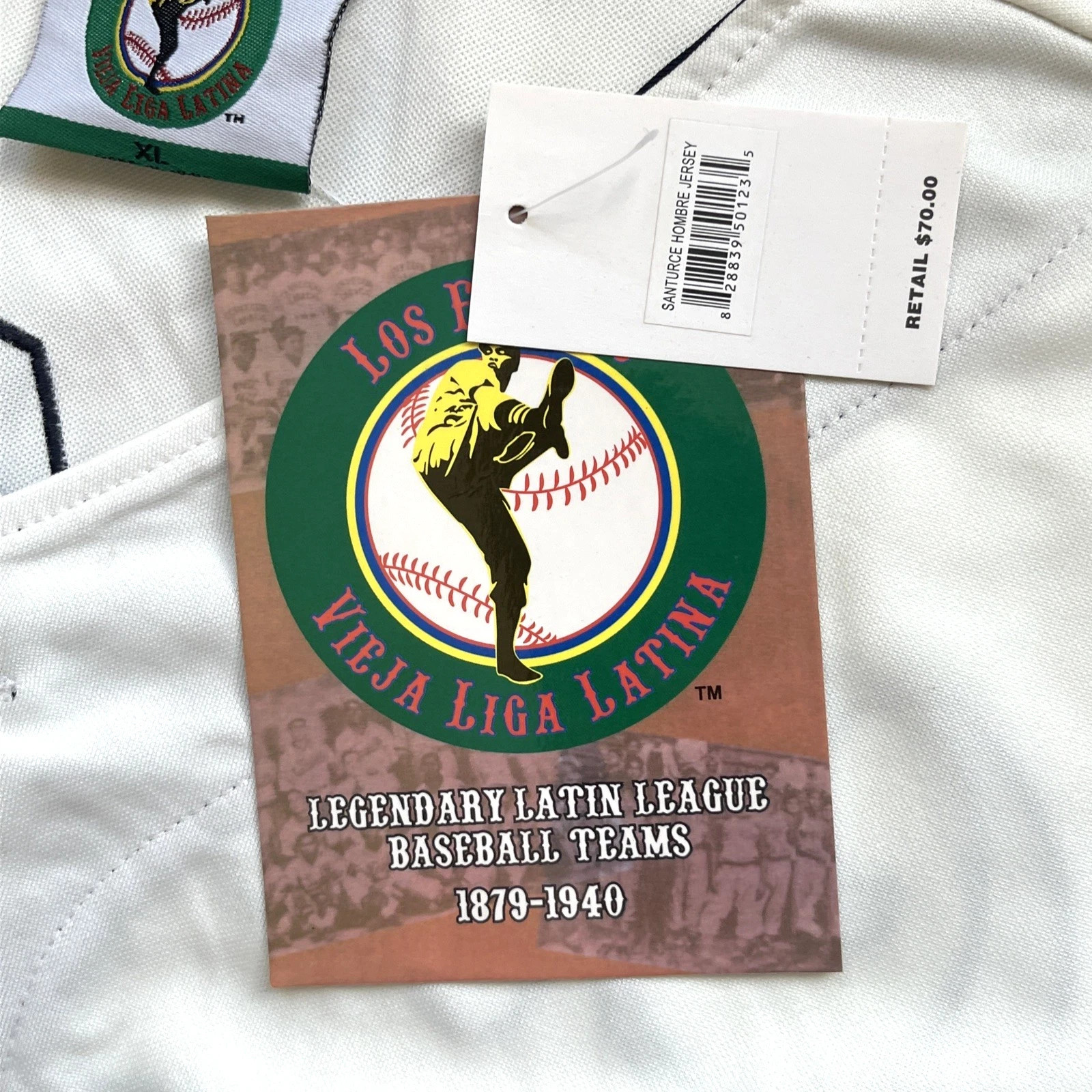 LOS EQUIPOS PUERTO RICO LATIN LEAGUE SANTURCE CRABBERS BASEBALL JERSEY MEN 2XL