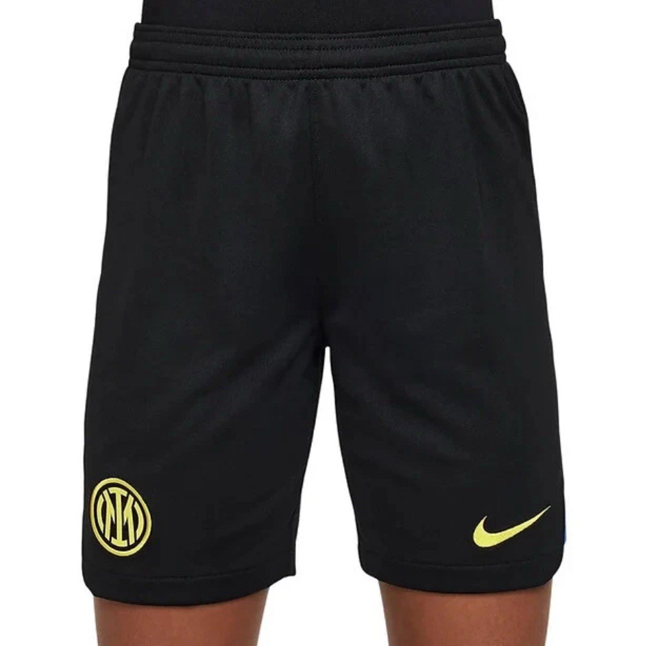 23-24 Inter Milan Nike Home Shorts Black Size Small Futbol Soccer Italian Italy
