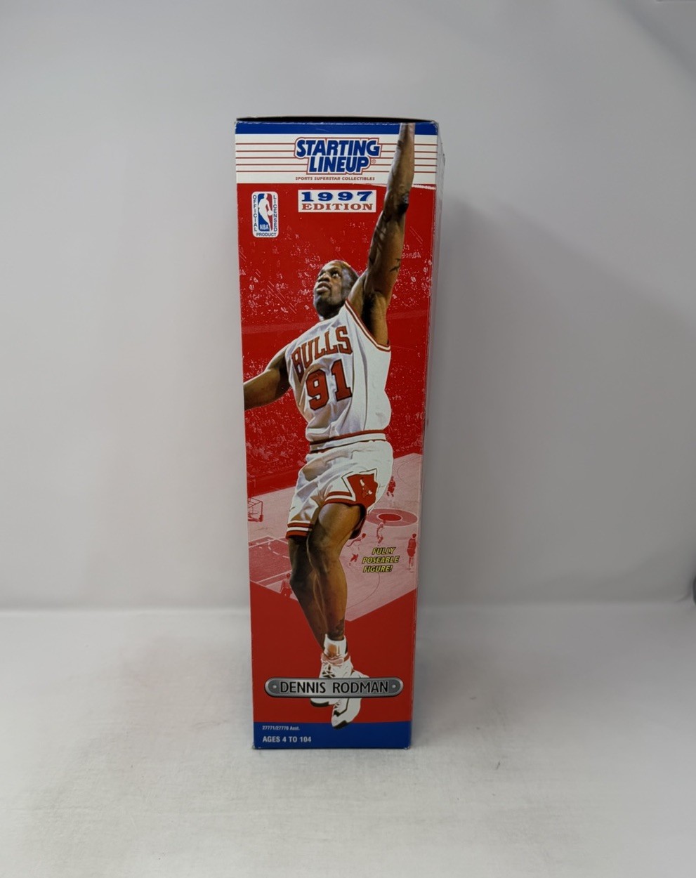 1997 Dennis Rodman Chicago Bulls NBA 12” Poseable Starting Lineup Action Figure
