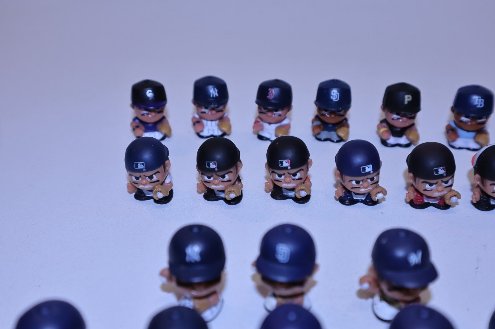 Lot of MLB TeenyMates PVC 1″ Figures Series 1-4 with 9 Rares Checklists Puzzles