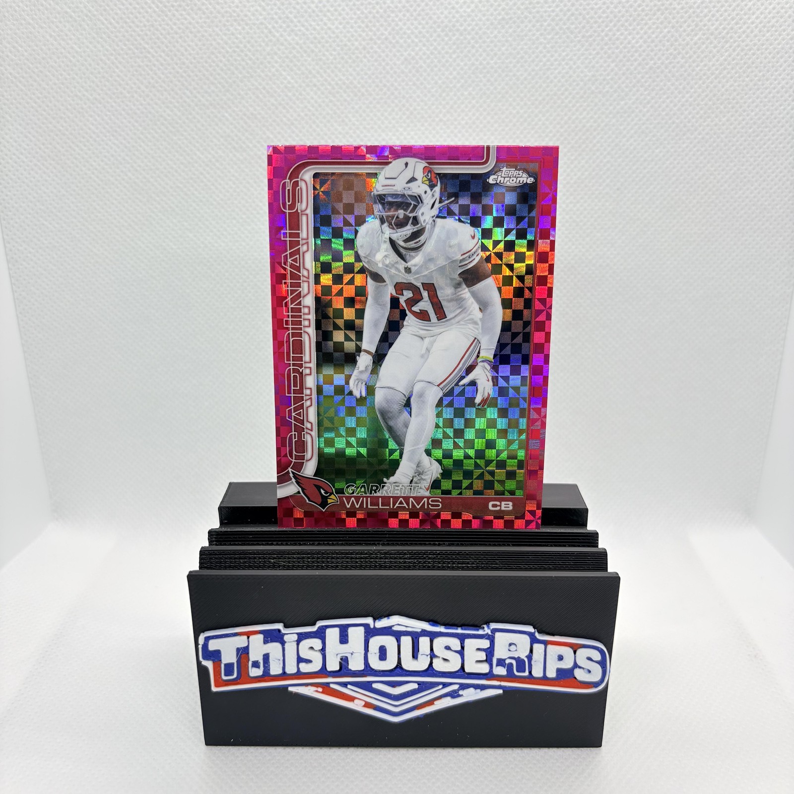 2025 Topps Chrome #6 Garrett Williams Pink X-Fractor