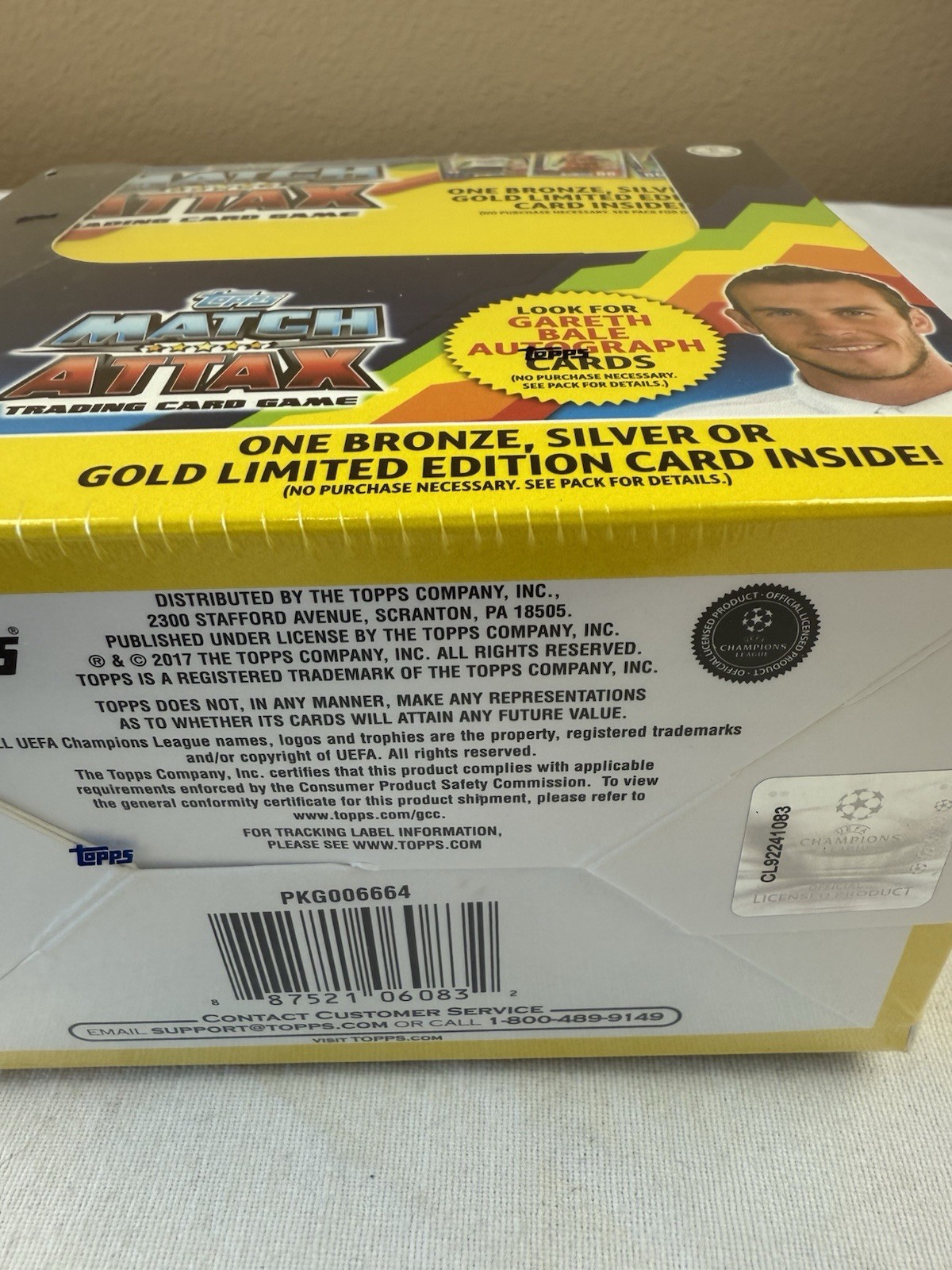 2017/18 Topps Match Attax Champions League Soccer MASSIVE 50 Pack Box-300 Cards!